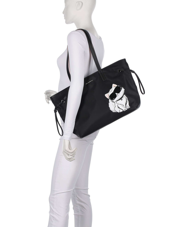 Karl Lagerfeld Ikon Choupette Tote bag black