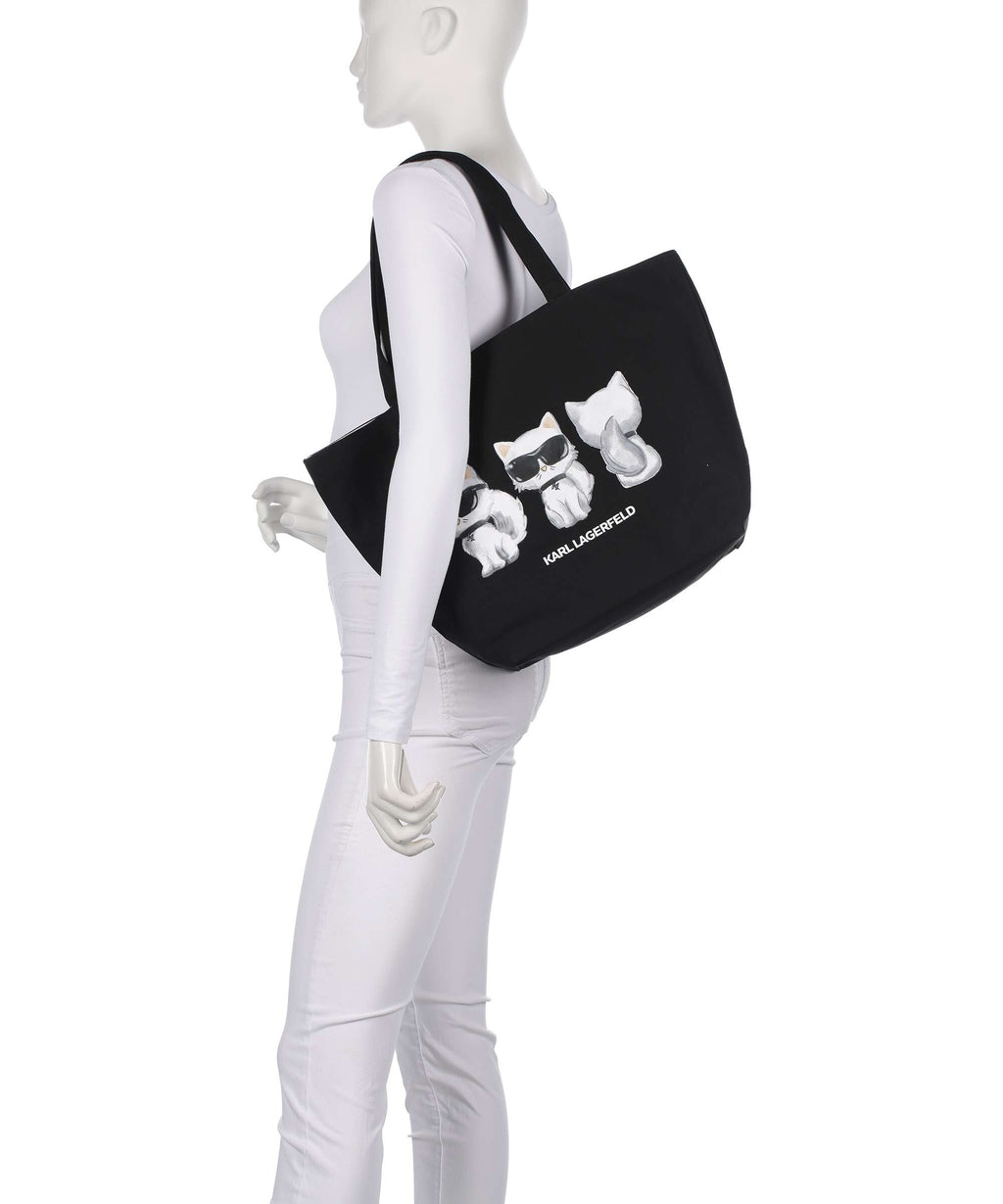 Karl Lagerfeld Ikon Choupette Tote bag black
