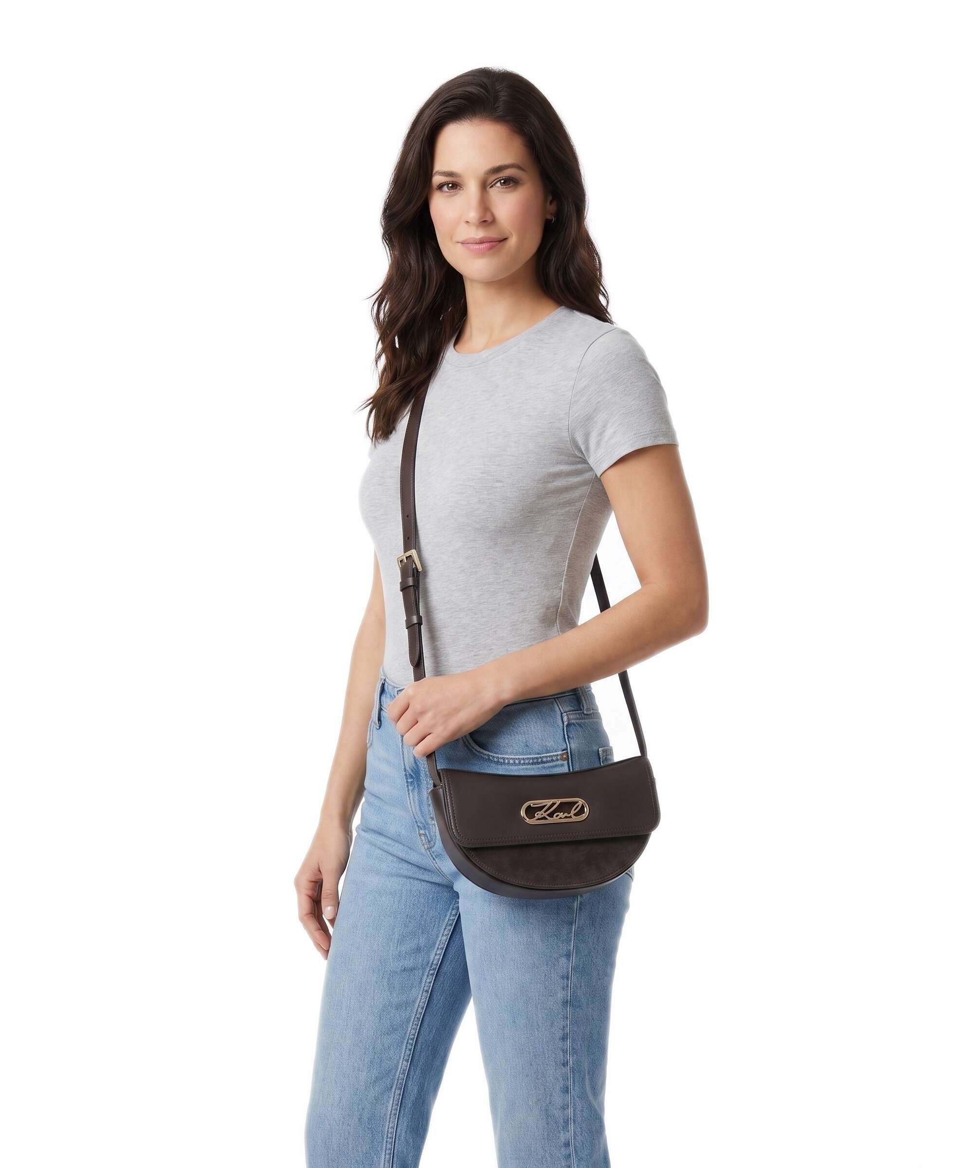 Karl Lagerfeld K/Signature Crossbody bag tobacco