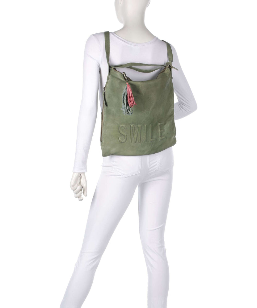 Taschendieb Wien Paoliweg 3 Backpack bag green leaf