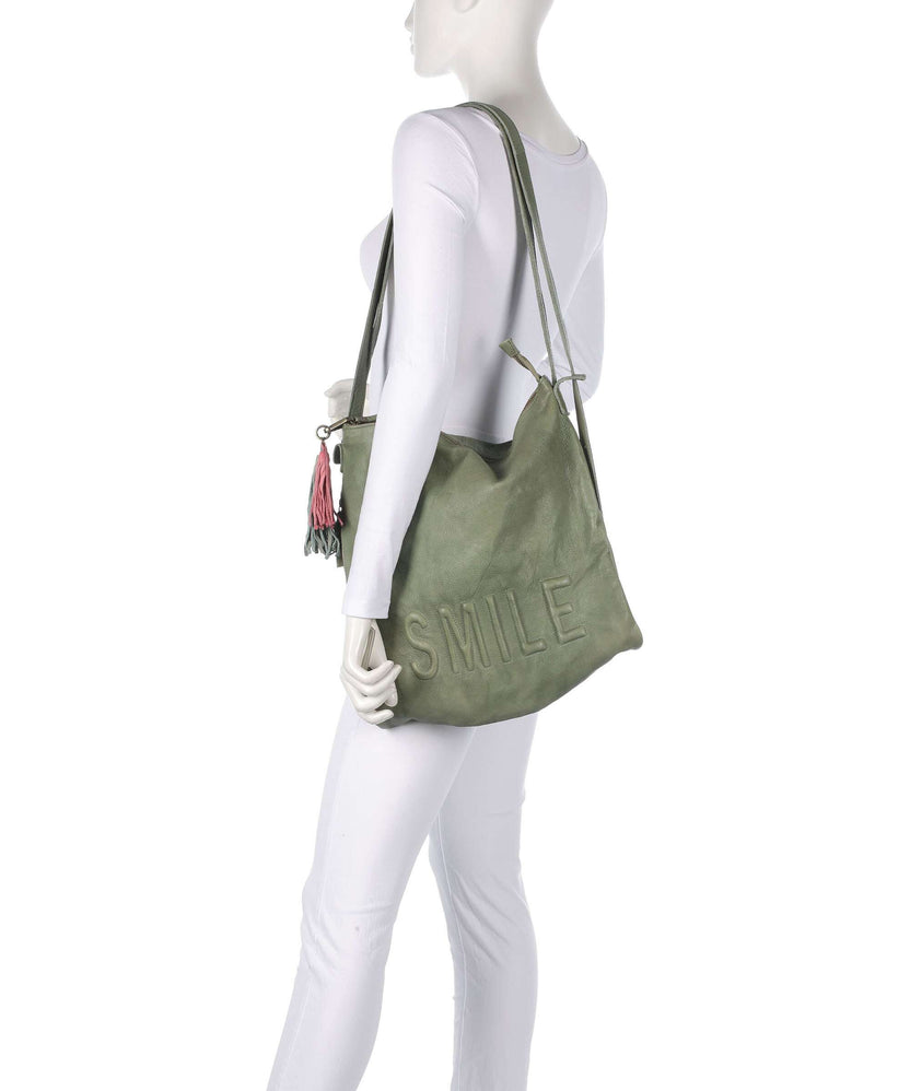 Taschendieb Wien Paoliweg 3 Backpack bag green leaf