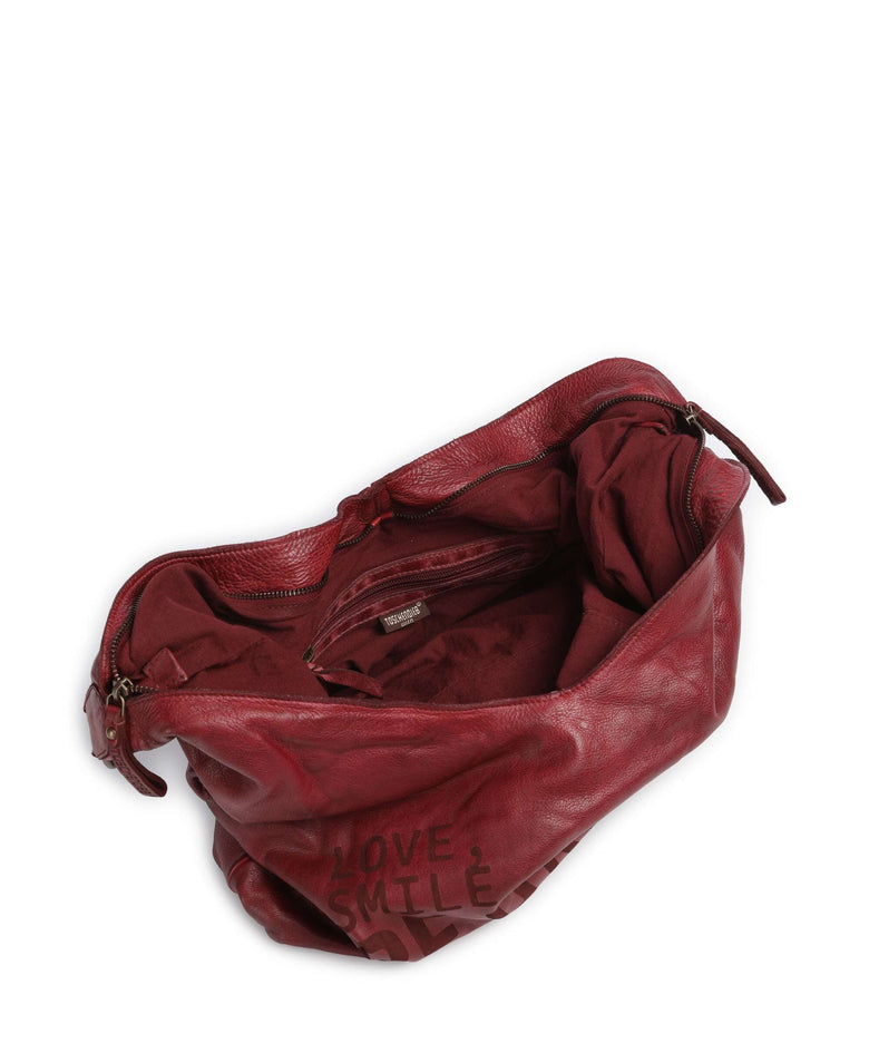 Taschendieb Wien Glücksbrücke 4 Hobo bag red burgundy