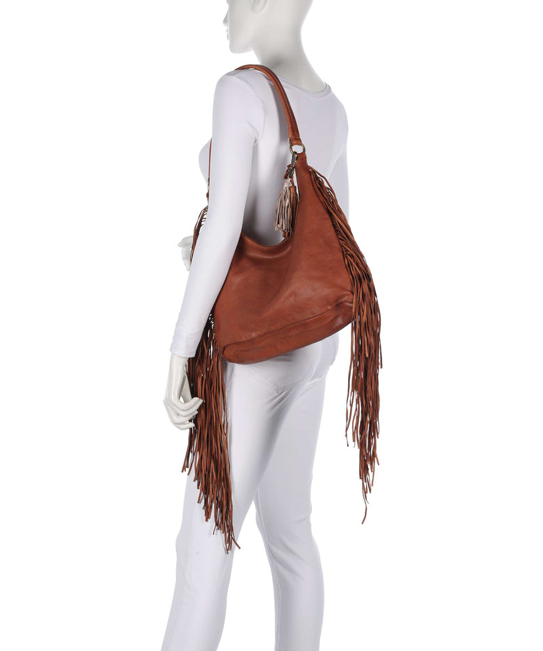 Taschendieb Wien Löwengasse 5x Hobo bag cognac